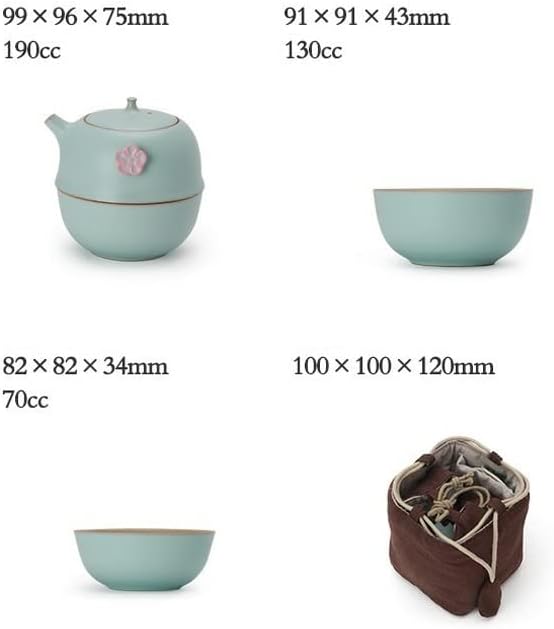ZSEDP преносен сет керамички чај постави керамички отворено домашно патување со чај чај сет дома чај за пиење сет