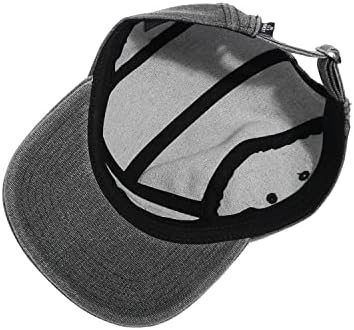Clakllie 5 панел капа измиена памук бејзбол капа рамен облем хип хоп -капа, обичен снопбек капа, камп стил тато велосипедски