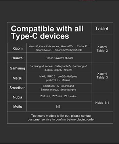 [Тип-Ц] Исклучување/Вклучување На Паметен Led Автоматско Исклучување 5ft Кабел За Податоци ЗА Брзо Полнење QC 3.0 Компатибилен Со Samsung