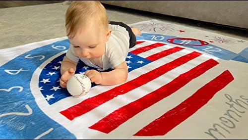 SleepyCookie: Бебе месечно ќебе за пресвртница | Американско знаме издание | 2 рамки | Руно 60 x40
