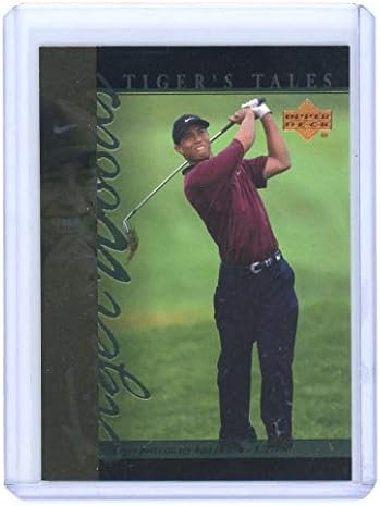 Приказни за тигар на горната палуба во 2001 година TT28 Тајгер Вудс дебитант картичка- во близина на испорака на нане во новиот држач