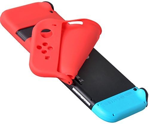 Силиконска мека гумена гел за покривање на кожата за Nintendo Switch NS радосен контролер црвен