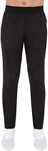 Scora машки џемпери тенок вклопување во истегнување на лесни панталони за перформанси на глуждот и рефлексивни детали