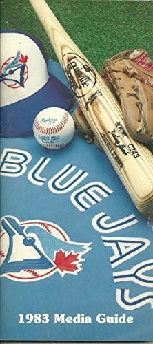 Торонто Блу ​​aysејс МЛБ Бејзбол 1983 Медиумски водич Гроздобер одлична боја автентичен