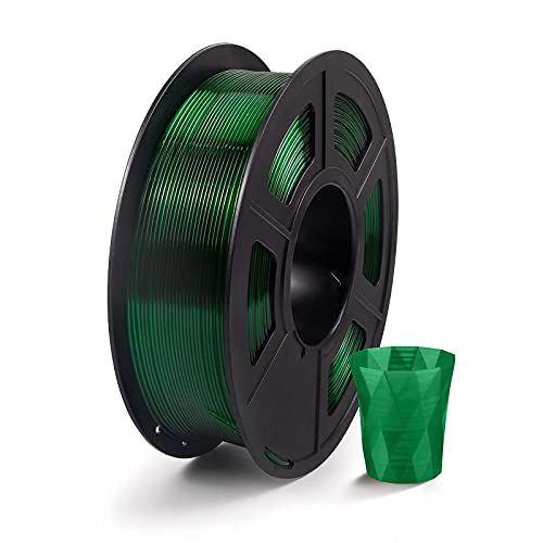Филамент за 3Д печатач, PLA јаглеродни влакна + PETG транспарентно црвено + PETG транспарентно зелено, 3 кг, 3 пакувања
