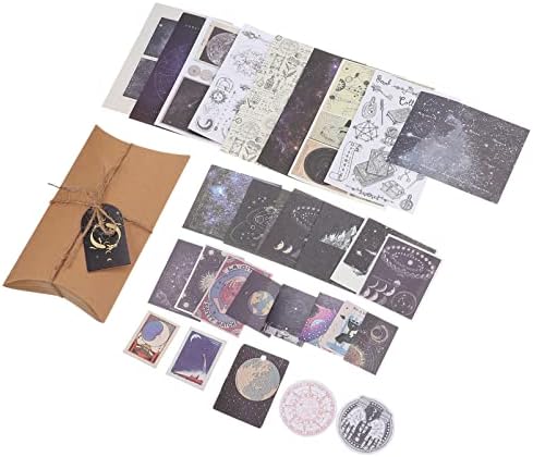 Sewacc 1 картичка месечина занаетчиски планер декорација небесна торба налепница куршум астрономија календари планета стил телефон