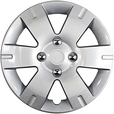 Посветлен сет за дизајн од 4 15 Сребрена сребро 6 зборуваше Hubcaps за Nissan Sentra 2007-2012