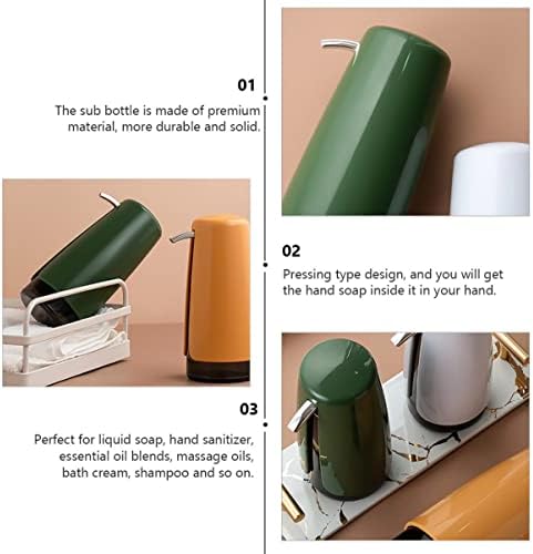Шишиња за шампон за патувања Cabilock 3 парчиња празен држач за рачно шише за полнење сапуни пластична пумпа кујна кујна повеќенаменска