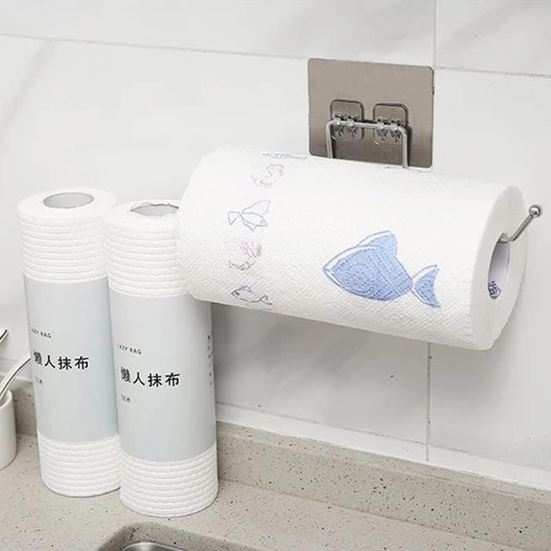 Aflhyjk виси држач за тоалетна хартија држач за хартија за бања решетката кујнски држач за хартија