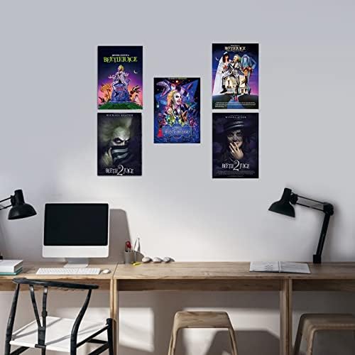 Постер изработен за постери за класични филмови Beetlejuice, уметнички отпечатоци и wallидна уметност модерна домашна декор дневна соба