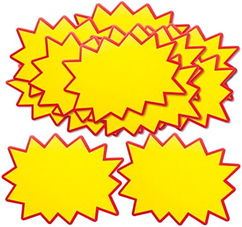 200 парчиња знаци на starburst Продажба на цени, знаци на продажба на малопродажба на мало, пукани хартиени знаци цена етикета