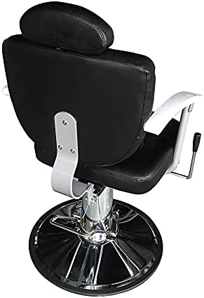 Quul коса опрема за убавина бербер стол професионален преносен хидрауличен лифт човек бербер стол црно