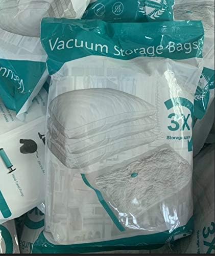 Патнички вакуумски кеси за складирање на облека удобности ќебиња душеци перници 60 x 80cm, 1 пумпи.