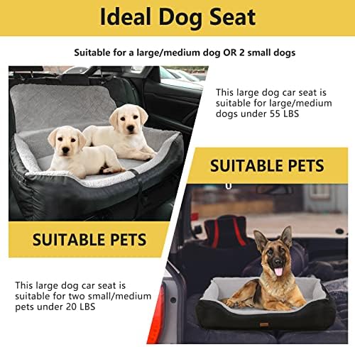 СМЕШНО Седиште За Засилување На Автомобил За Кучиња За Мали/Средни/Големи Кучиња, Безбедност За Патување На Автомобилско Седиште За Домашни Миленици