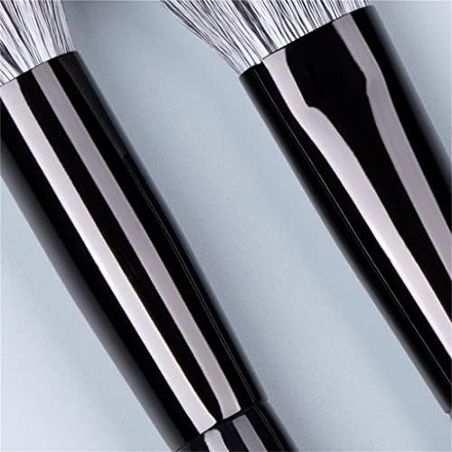 Козметичка четка Liruxun-црна сребрена серија за коса меки четки-бегнер и професионална алатка за убавина, правејќи пенкало