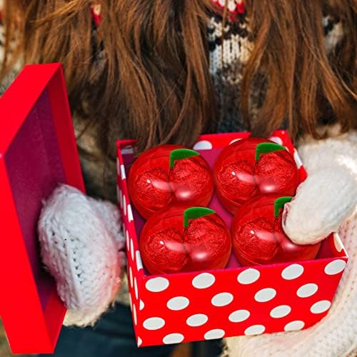 12 парчиња Божиќни Кутии За Бонбони Црвени Тегли Со Бонбони Во Форма На Контејнер Со Капаци Пластични Садови Чоколадо Бонбони