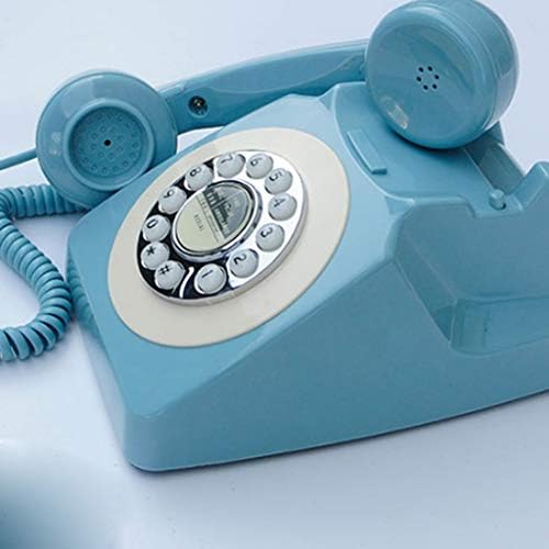 XJJZS ретро ротирачки телефонски телефонски антички жичен континентален телефонски телефон