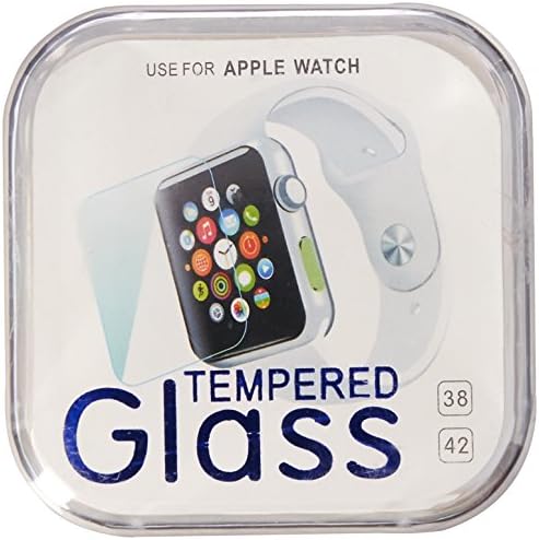 SD Trading 2IWATXCG18 Тенок Премиум Реал Температен стаклен екран за заштита на филмот за Apple Watch - 38мм - 2 парчиња