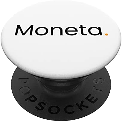 Moneta Black Logo PopSockets Swappable PopGrip