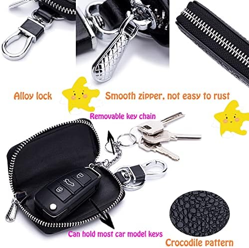 Кожен автомобил клуч за клучеви куќиште со крокодил таен за заштита на тастатура за заштита на торбичка автоматска торбичка за далечински