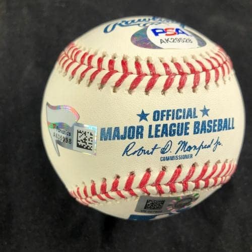 Џорџ Спрингер потпиша бејзбол Пса/Днк Фанатици хјустон Астрос автограмирани Бејзбол Топки