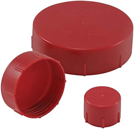 Навојни пластични капачиња за метрички навои - Капа со навој за M16x1.5 метрички навои црвени LDPE MOCAP CMT1615LRD1