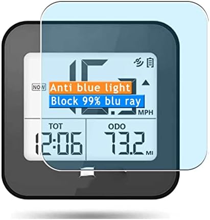 Заштитник на анти-сино светло екрани на Vaxson со 3-пакет, компатибилен со Cycplus G1 мини GPS безжичен велосипед компјутер TPU
