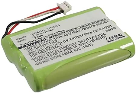 Синергија дигитална телефонска батерија безжични безжични телефони, компатибилна со NEC 2G4 без безжичен телефон, ултра висок капацитет, замена