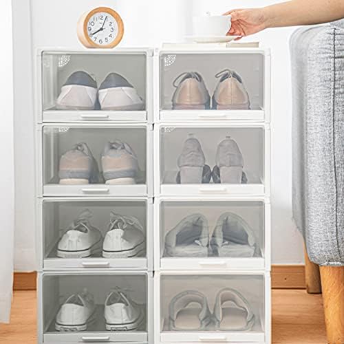 Кутии За Складирање чевли вемун Јасно Пластично Редење, Контејнери За Чевли Со Јасна Врата за Заштеда На Простор Складирање На Патики