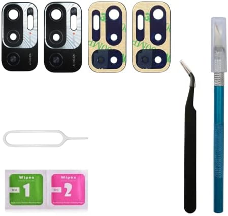 LNONLS 2 Пакет Задна Камера Стакло Леќа Капак Замена За Xiaomi Redmi Забелешка 10 Pro 5G Со Лепило И Поправка Алатки