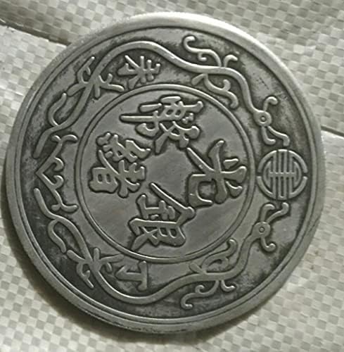 Копирајте Монета Комеморативна Монета Сребрена Позлатена Кинеска Традиционална Ссангјонг Поволен Пријател Семеен Колекционер Лична Аматерска