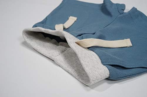 Научете се на Leanbh Baby Boys 2 пакувања со шорцеви од памук боја на контраст со 3-24 месеци со влечење 3-24 месеци