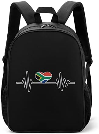 Јужна Африка срцето го победи унисекс ранецот лесен дневен пакет торба со рамо со џебови со шише со вода