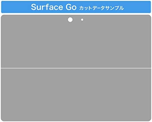 Декларална покривка на igsticker за Microsoft Surface Go/Go 2 Ultra Thin Protective Tode Skins Skins 012251 Сиво монохроматски едноставен