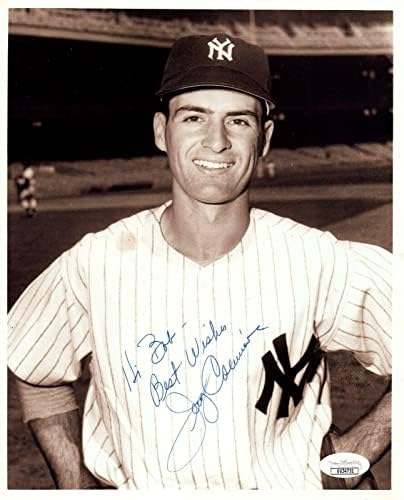 Collо Колинс NYујорк Јанки потпиша 8x10 Бејзбол фотографија со JSA COA - Автограмирани фотографии од MLB