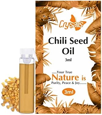 Crysalis Чили Семе Масло| Чиста &засилувач; Природни Неразреден Есенцијално Масло Органски Стандард за Кожата &засилувач; Нега На Коса|Терапевтски