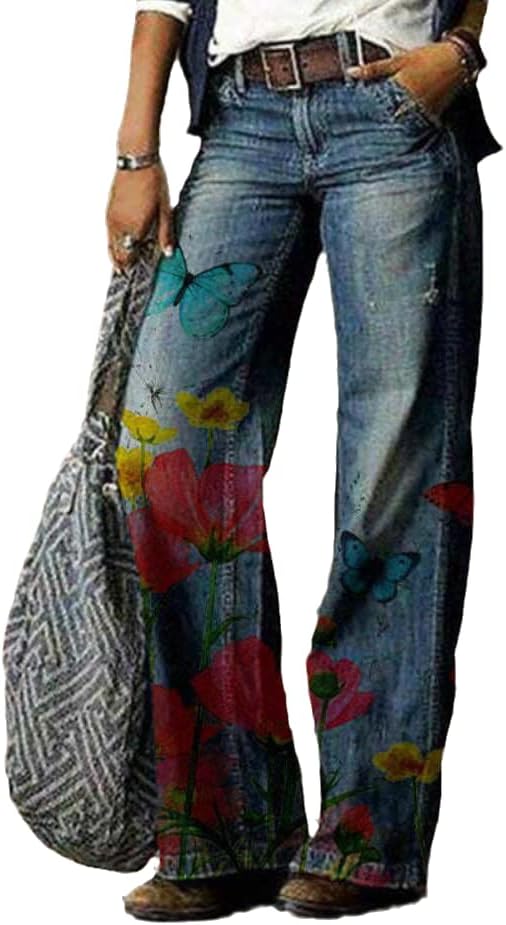 Uktzfbctw карго панталони пролетна облека женска облека печати етнички стил улична облека случајна есенска елегантна бастит 2а xl