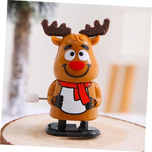 Kisangel 48 компјутери Claus Creative For Playthings Wind and Flipping Penguin Deer Bag Party Santa Toys Walking Play Xmas деца полнила