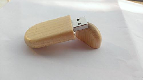 Дрвен USB флеш диск USB 2.0 со кутија за подароци од дрво од јавор
