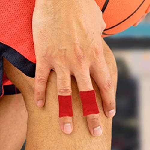 Заштитник на прсти со прсти на Fomiyes, најлонски еластични ракави за прсти за спортски палец 40 парчиња