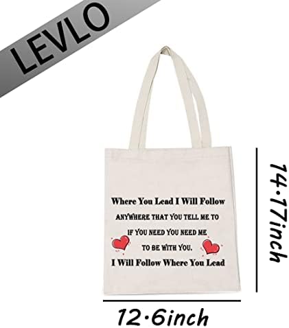Подарок за ќерка Левло, каде што водите ќе ги следам торбите за купување кеси за пријателство за пријателство