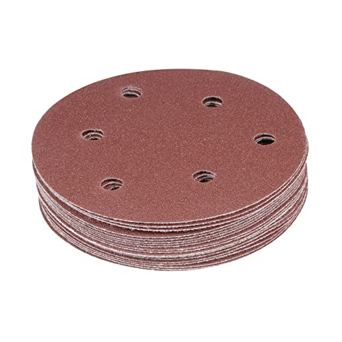 Козело 20 парчиња дискови за пескање на кука и јамка - [5 инчи x 120 решетки] Алуминиумски оксидни песочни песоци за орбитални