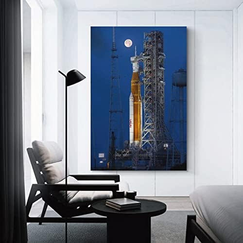 Ракетата за слетување на САД Месечина Артемис 1, астронаутска соба естетика wallидна уметност постери wallидни уметнички слики платно wallид