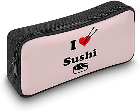 Јас многу го сакам суши молив случај со висок капацитет за канцелариски кутии торбичка торбичка yho дизајн за канцелариско училиште