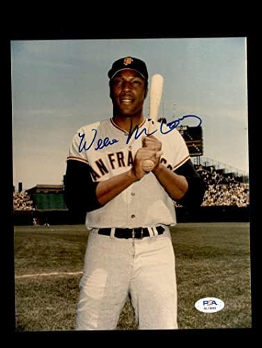 Вили МекКовеј ПСА ДНК потпиша 8x10 Фото -автограмски гиганти - автограмирани фотографии од MLB