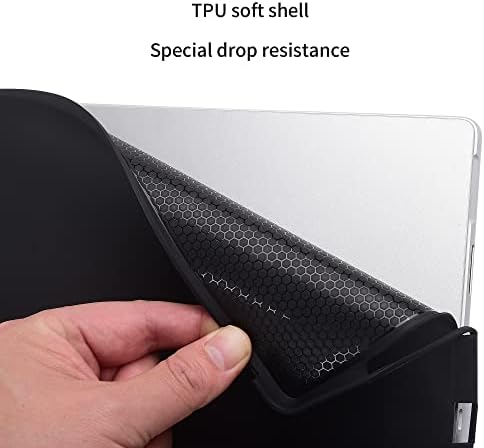 Покриеност на случајот за новата таблета Microsoft Surface Pro 8, 13 -инчен PU кожа заштитна обвивка компатибилна со тастатурата за покривање