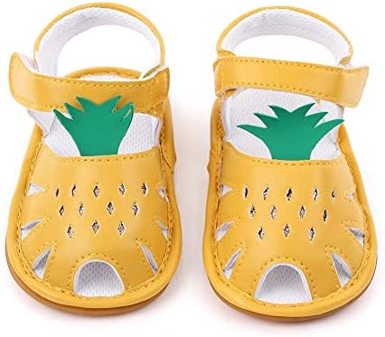 Чевли од сандали за бебиња хахаваи, лето анти-лизгачки дишење анти-лизгачки ананас дете рамен пред-чевли за предвек