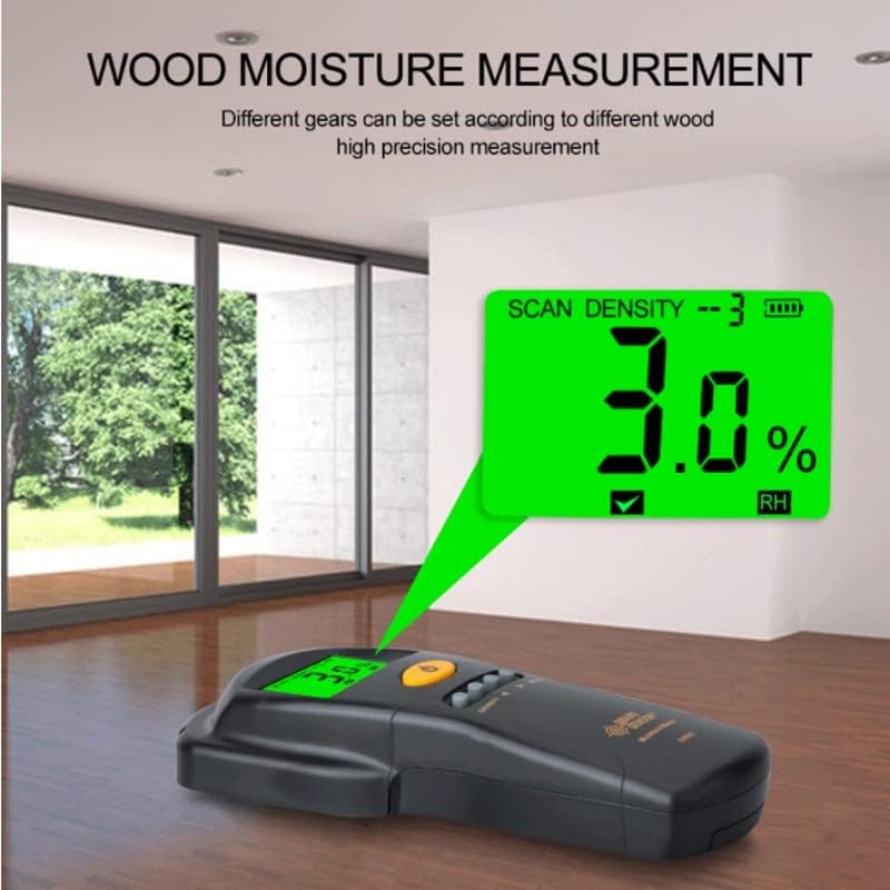 Мерач на дигитален хигрометар SJYDQ за тестер за влажност на дрва/картонски граѓани Брз и прецизно мерење на микробранови LCD дисплеј