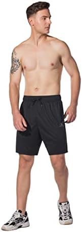 Атлетски шорцеви за мажи во Линсонман за трчање, обука и вежбање во теретана - шорцеви за брзо сушење и лесни спортови