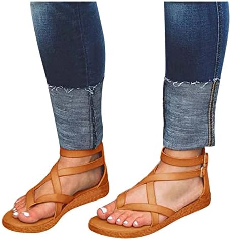 Slideенски слајд рамни сандали со двојна тока лента сандали удобно лизгање на клип пети папучи летни флип